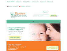 Tablet Screenshot of diaperanswers.org